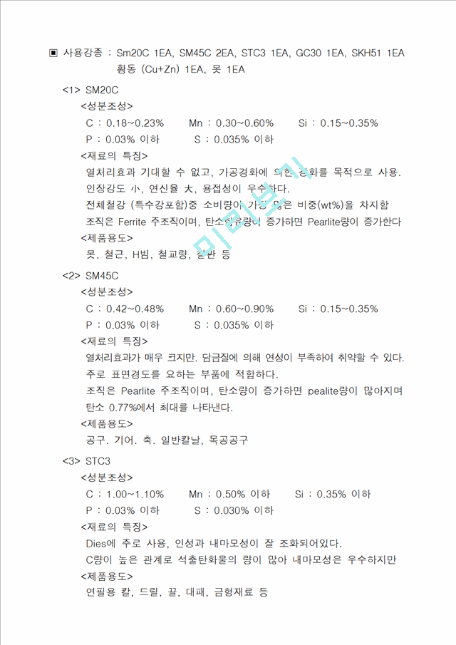 [레포트] 각종 재료의 조직분석 및 기초 열처리.hwp